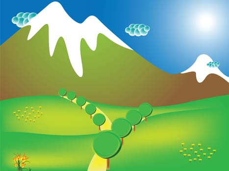 road to the mountains