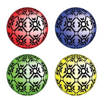colored textured bubbles