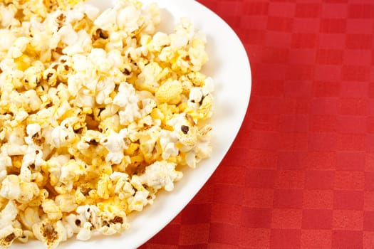 Popcorn in the bowl