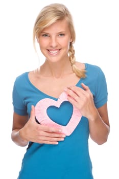 Woman with heart