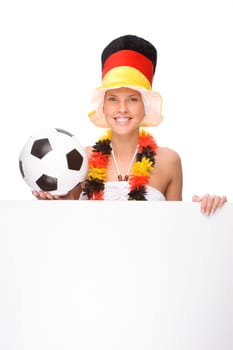 Female football fan