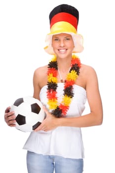 Female football fan