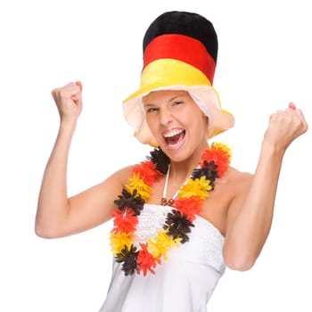 Female football fan