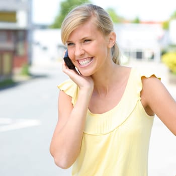 On the phone