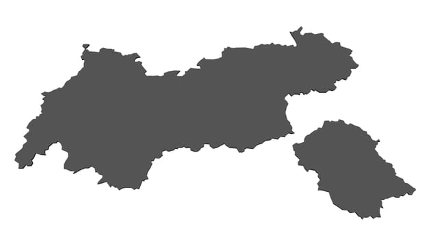 Map of Tyrol - Austria