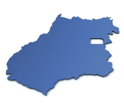 Map of Goias- Brazil