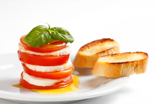 Tomato with mozzarella