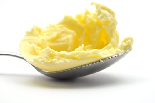 Margarine on spoon