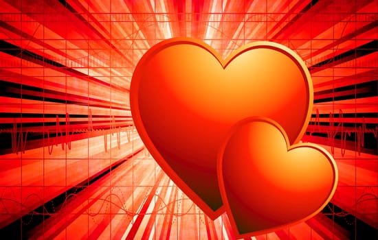 abstract grunge background for Valentine&#039 s Day