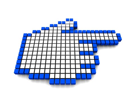 Computer hand cursor 3d