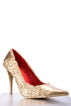 Gold Shoe White 06