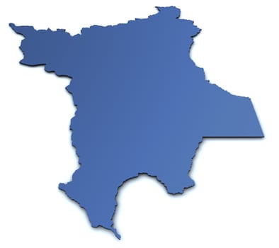 Map of Roraima - Brazil