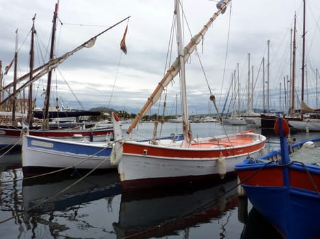 Boats at Sanary-sur-mer, France