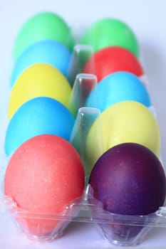 pastel painted Easter eggs