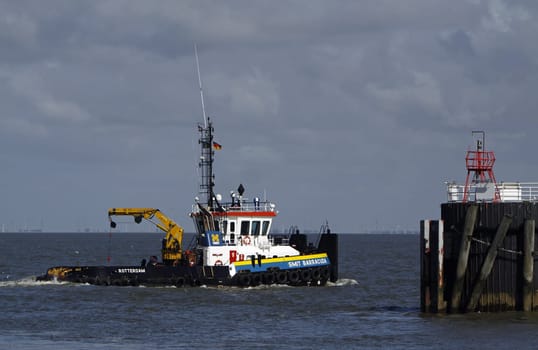 Tugboat off Cuxhaven
