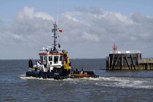 Tugboat off Cuxhaven