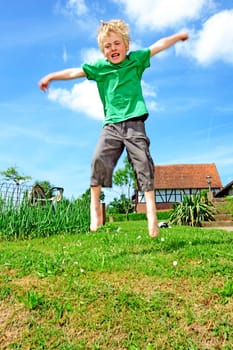 jumping boy