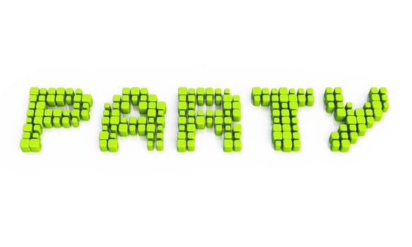 Green Party Text - Equalizer