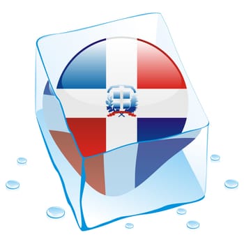 dominican republic flag frozen
