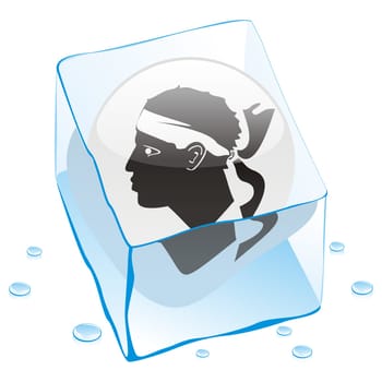corsica flag frozen