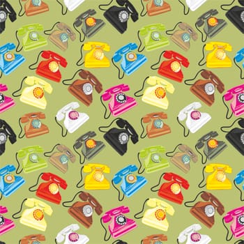 seamless pattern isolated phones