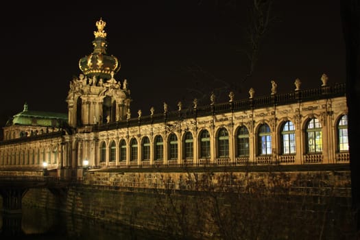 Dresden Zwinger at night