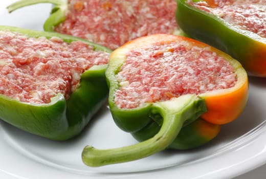 Peppers with minced meat