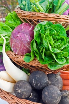 Basket full with Vegetables