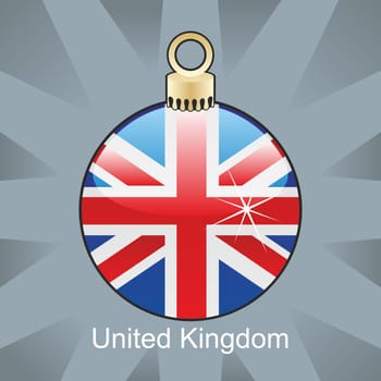 UK flag in bulb shape