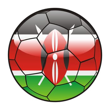 kenya flag on soccer ball