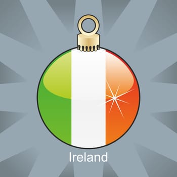 Ireland flag in bulb shape