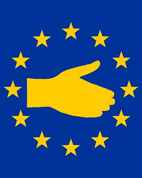 European handshake