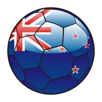 new zealand flag on soccer ball
