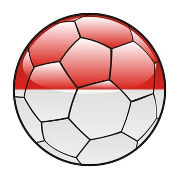 monaco flag on soccer ball
