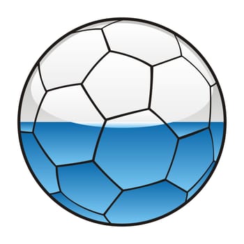 san marino flag on soccer ball