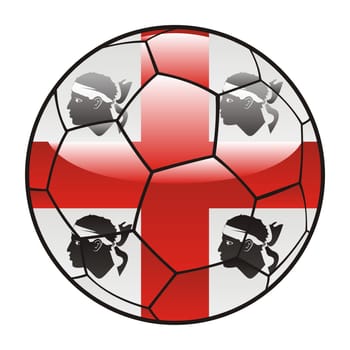 sardinia flag on soccer ball