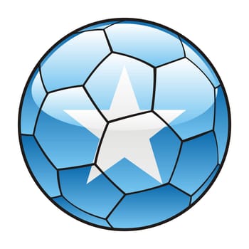 somalia flag on soccer ball