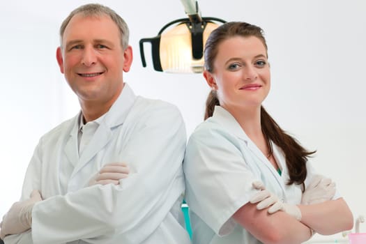 Dentists in their practice