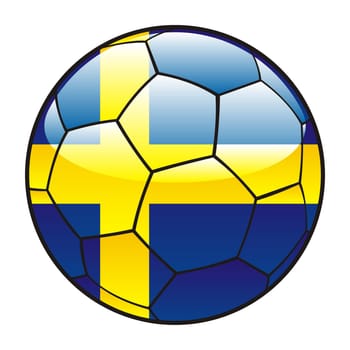 sweden flag on soccer ball