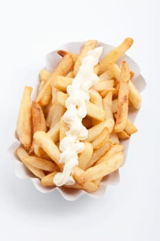 French fries with mayonnaise