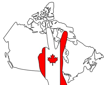 Canadian hand signal
