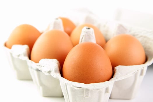 Eggs in egg packet