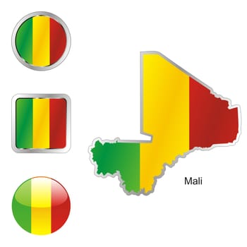 mali map and internet buttons