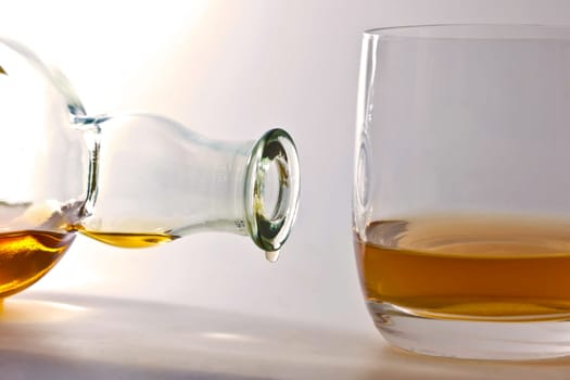 Whiskey bottle empty
