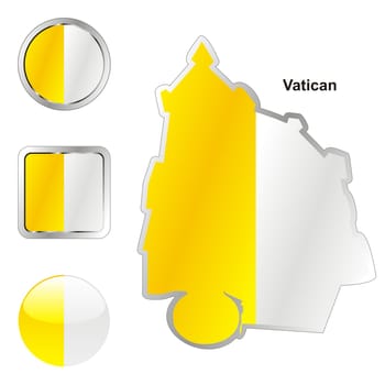 vatican map and internet buttons