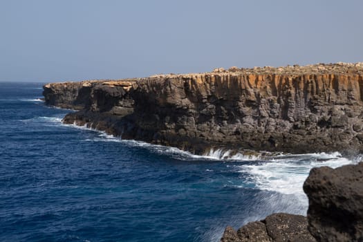 Steep cliffs on Sal