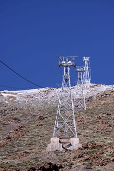 Cable car route to Pico del Teide