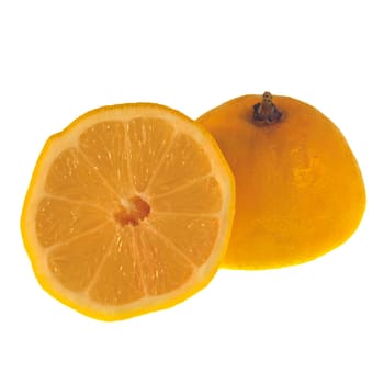 Two lemon halves