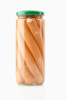 Sausages in a jar