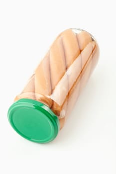 Sausages in a jar